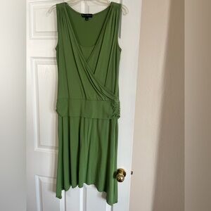 Mercer & Madison Olive Green Midi Dress